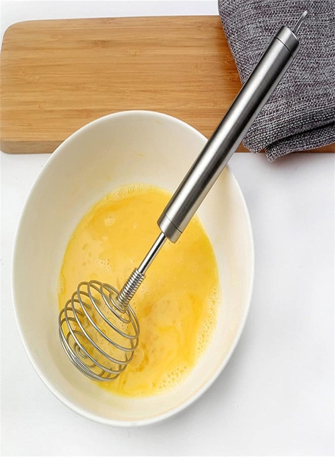 PD GROW Egg Whisk,Stainless Steel Whisk, Multi-Role Egg Beater Potato Masher 24 * 6cm Stainless Steel Spiral Hand Beater Egg Beater Beater Beater Beater(Pak of-1) - Image 4