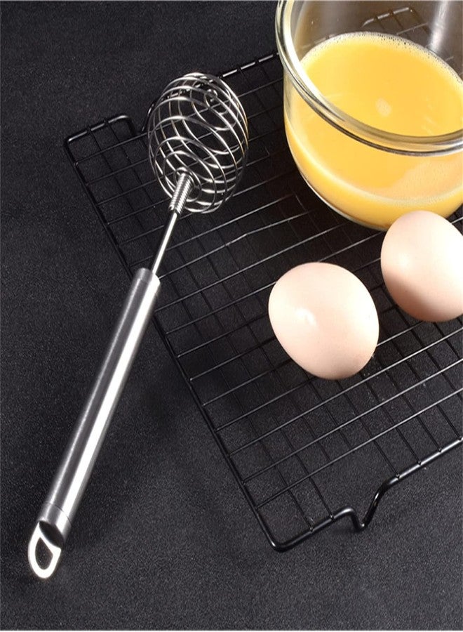 PD GROW Egg Whisk,Stainless Steel Whisk, Multi-Role Egg Beater Potato Masher 24 * 6cm Stainless Steel Spiral Hand Beater Egg Beater Beater Beater Beater(Pak of-1) - Image 3