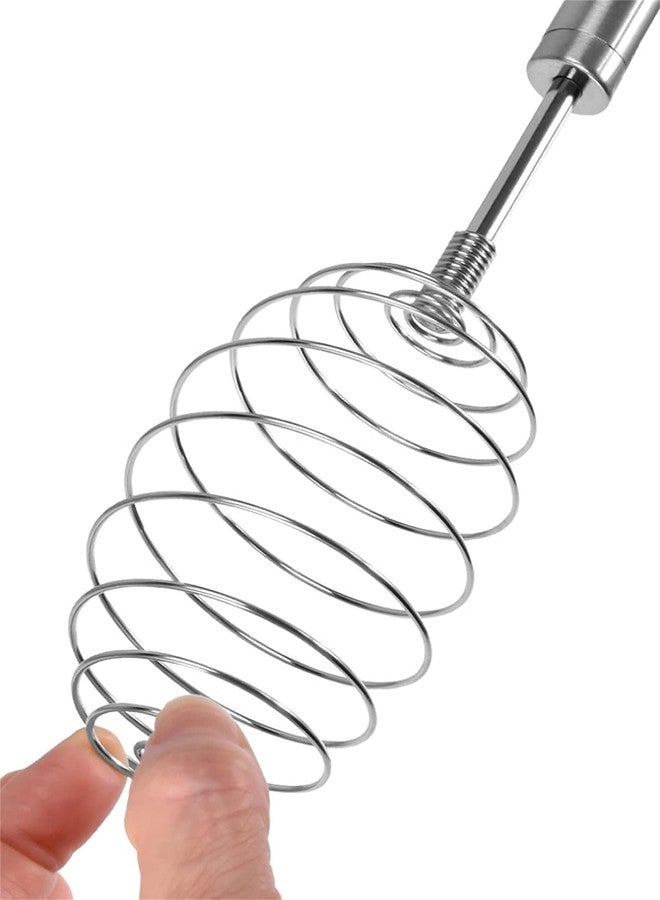 PD GROW Egg Whisk,Stainless Steel Whisk, Multi-Role Egg Beater Potato Masher 24 * 6cm Stainless Steel Spiral Hand Beater Egg Beater Beater Beater Beater(Pak of-1) - Image 5
