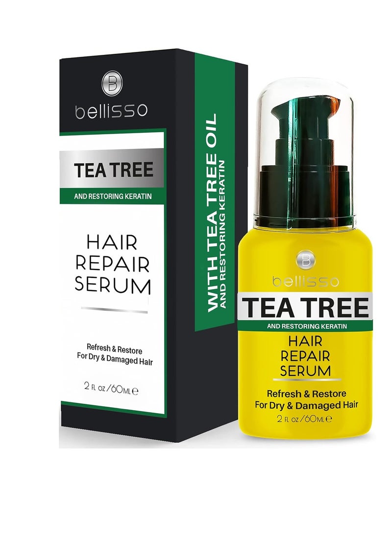 Tea Tree Oil Hair Serum - Moisturizer Treatment for Fighting Dandruff and Repair Dry, Damaged Hair and Itchy Scalp - Care and Styling Products for Women and Men - With Anti Frizz Keratin for Shine - pzsku/ZA5571C0CE34DCE7F3C1AZ/45/_/1737347825/58a83532-6267-44a3-aeba-9da19920e8cc