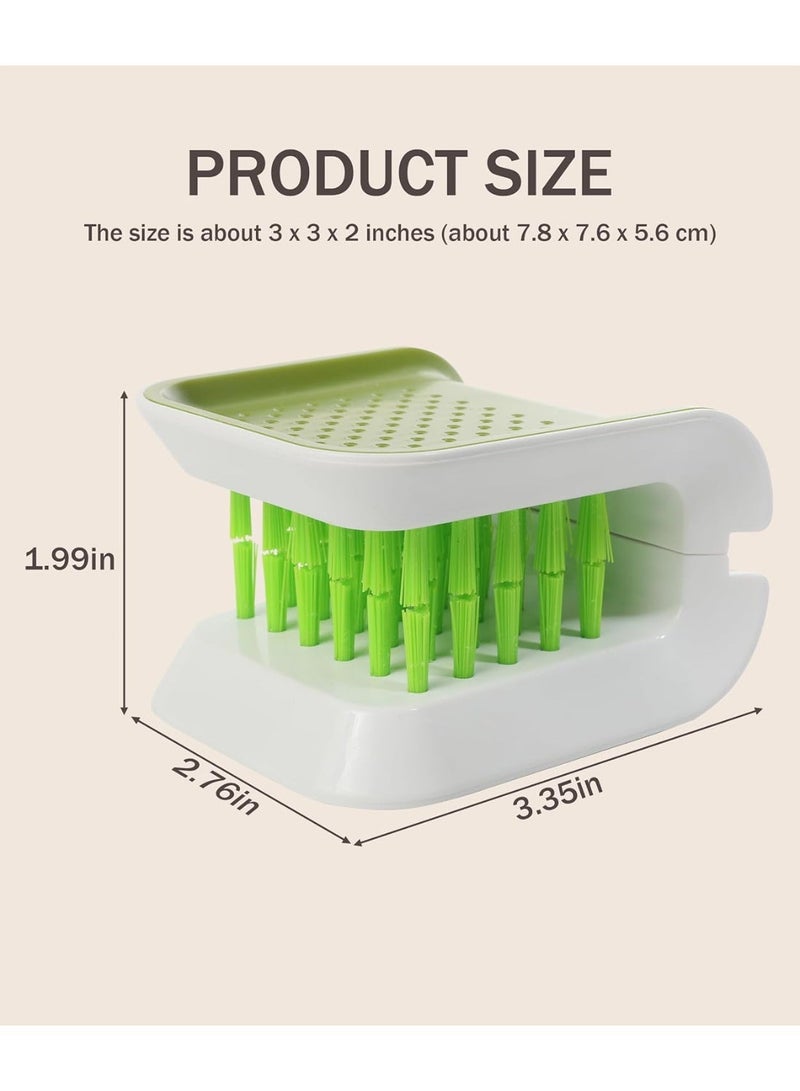 Car Cleaning Brush, U-Shaped Washing Tool, Non-Slip Brush Cleaner, Double Sided Bristle Scrubber for Seat Belt, Truck Interior - Image 2
