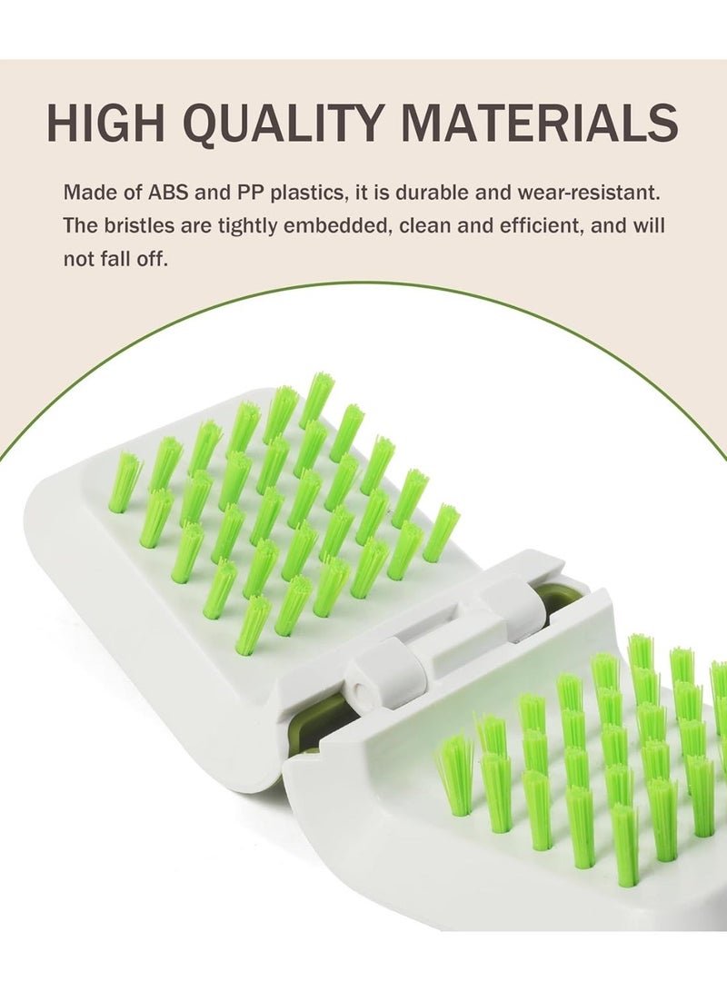 Car Cleaning Brush, U-Shaped Washing Tool, Non-Slip Brush Cleaner, Double Sided Bristle Scrubber for Seat Belt, Truck Interior - Image 3