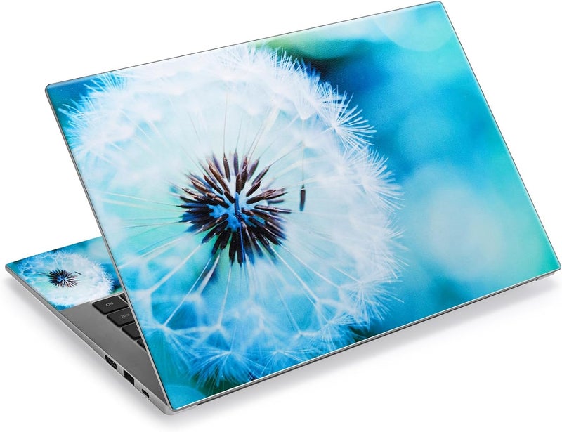 ICOLOR Laptop Skin Sticker Decal,12" 13" 13.3" 14" 15" 15.4" 15.6 inch Laptop Skin Sticker Cover Art Decal Protector Notebook PC (Dandelion) - Image 1