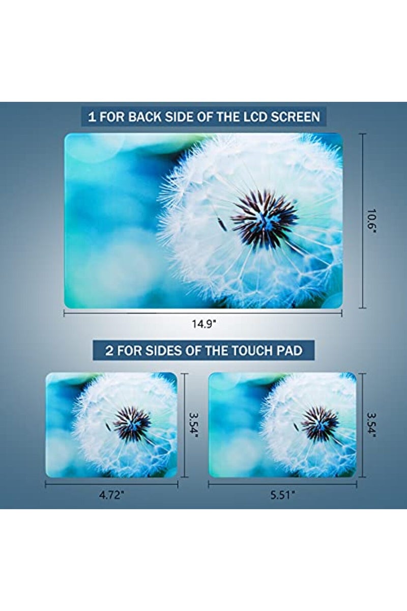 ICOLOR Laptop Skin Sticker Decal,12" 13" 13.3" 14" 15" 15.4" 15.6 inch Laptop Skin Sticker Cover Art Decal Protector Notebook PC (Dandelion) - Image 3