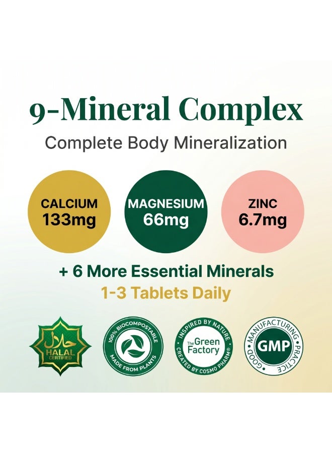 Cosmo Pharm Multiminerals | Supports Bones, Muscles & the Nervous System | 90 Film-Coated Tablets - Image 5