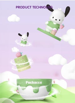 MODI Sanrio Pochacco Cake Surprise Toy – Kawaii Collectible Figurine, Mystery Box Vinyl Toy, Cute Green Dessert-Themed Display Decor, Gift for Kids & Sanrio Fans - 9cm  - Image 2