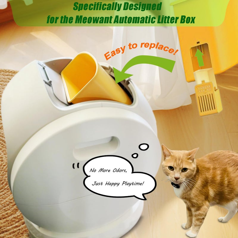 ShuRex Replacement Odor Eliminator for MeoWant Self-Cleaning Cat Litter Box, Cat Toilet Deodorizer Compatible with MeoWant Automatic Litter Box (8 Pack) - Image 4