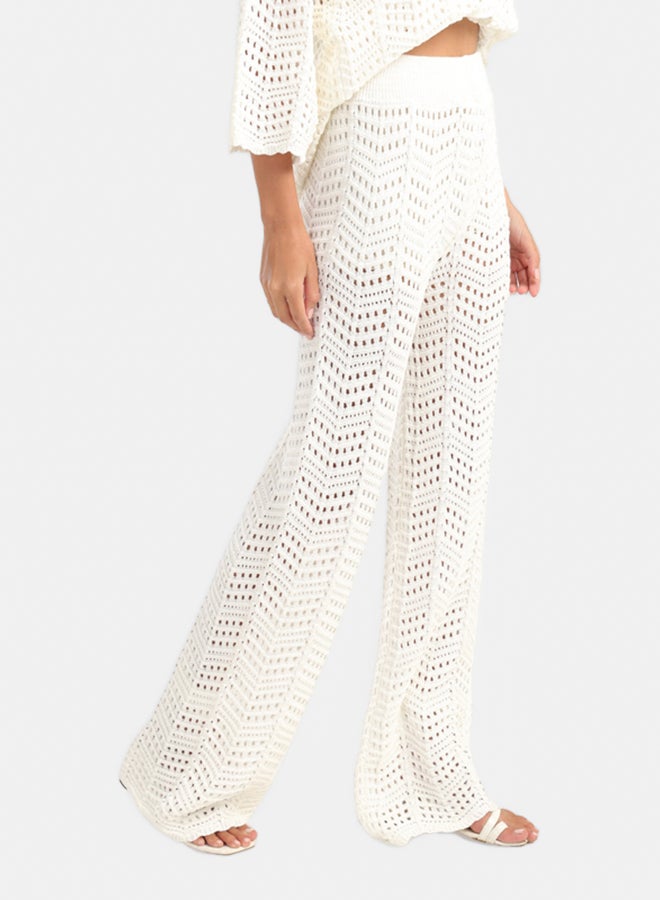 Carina Fishnet Cotton Beach Pants - Image 3