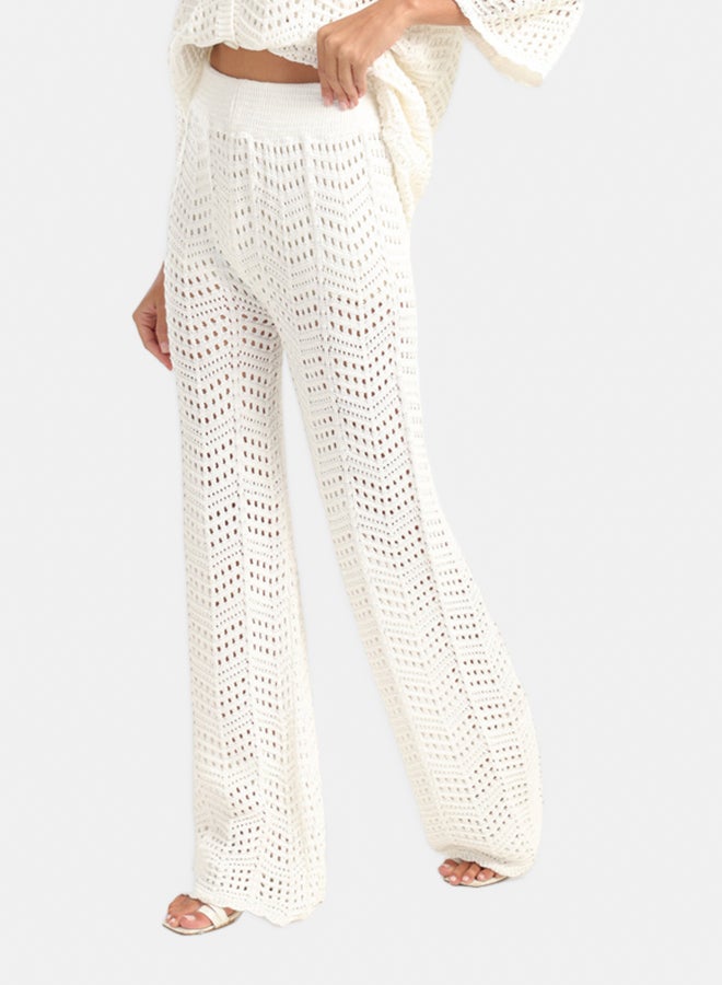 Carina Fishnet Cotton Beach Pants - Image 2