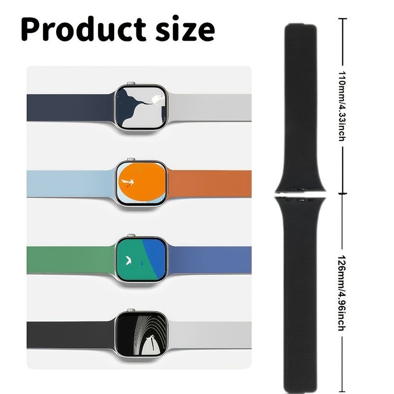 Magnetic Strap for Smartwatch 42mm 44mm 45mm 46mm 49mm Black Gray Two Tone Design Sport Comfort Y2K Unisex - Image 3