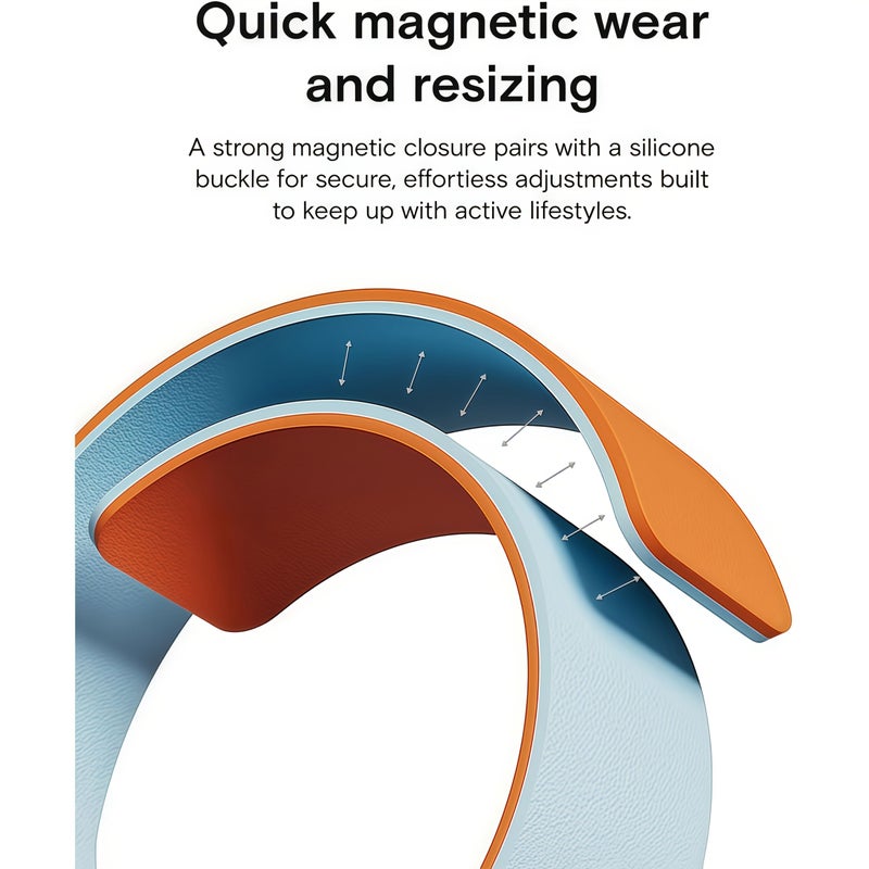 Magnetic Strap for Smartwatch 42mm 44mm 45mm 46mm 49mm Black Gray Two Tone Design Sport Comfort Y2K Unisex - Image 4