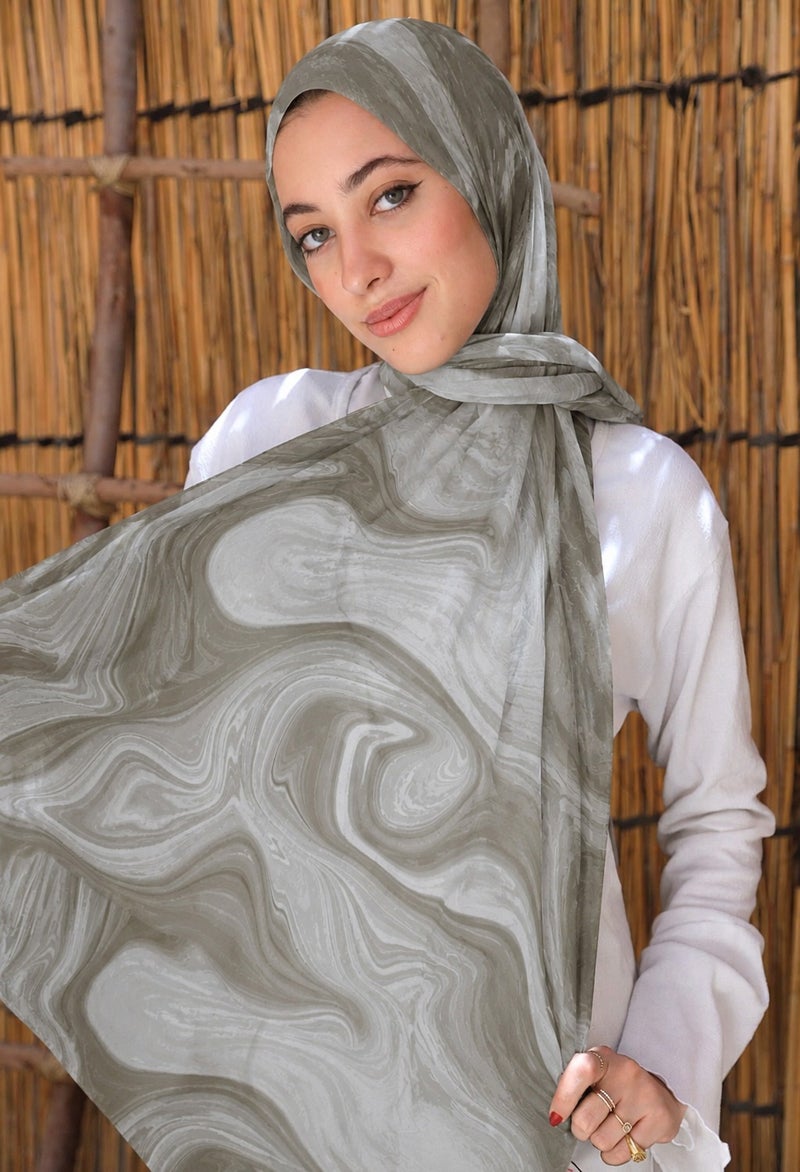Luxury Linen Islamic Hijab Scarf for Women– Elegant Design for Daily Wear & Special Occasions – Size 200 × 75 cm