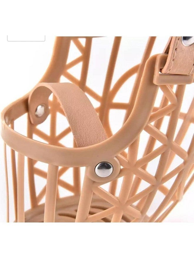 Sage Square Muzzle For Dogs | Plastic Dog Muzzle | Anti Bite Adjustable Pet Basket | Dogs Training Mouth Cover Mesh Cage | Breathable Comfortable | Pack Of 1 (Small) - Image 3