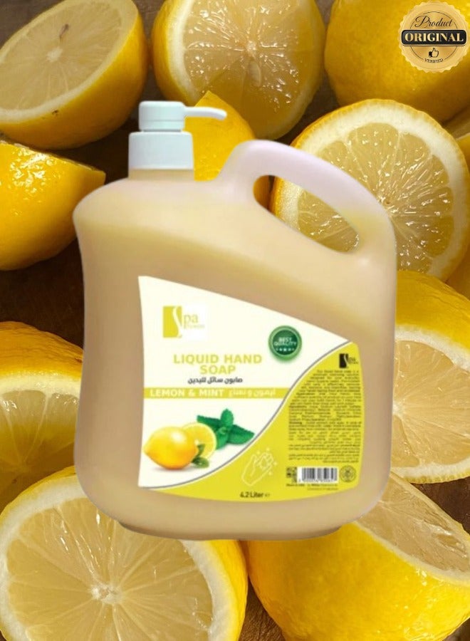 Spa System 3 Pieces Liquid Hand Soap Lemon 4.2 Litre - Image 2