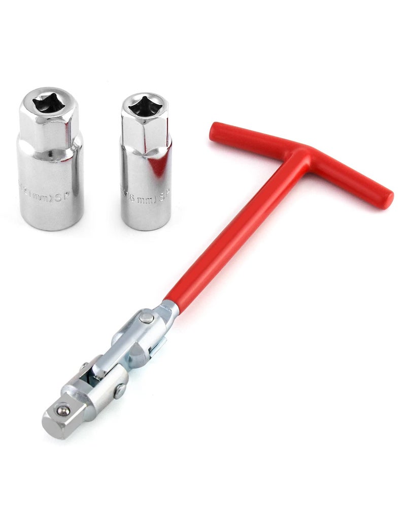 QWORK Spark Plug Socket Wrench UniversalThandle 6mm 58 21mm 1316 Remover Installer - Image 2