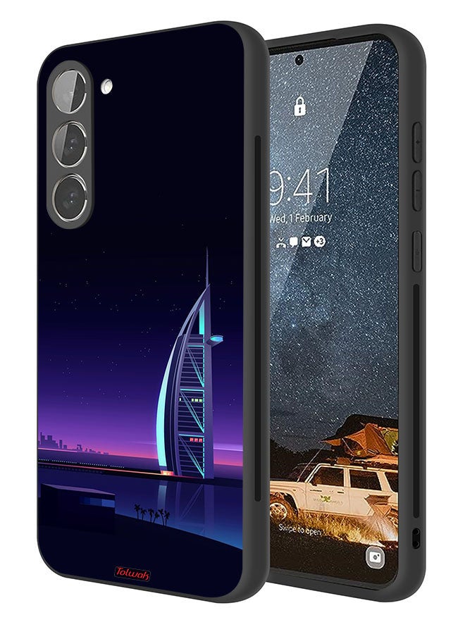 Tolwak Samsung Galaxy S23 Plus 5G Protective Case Cover Burj Arab Digital Art - Image 1