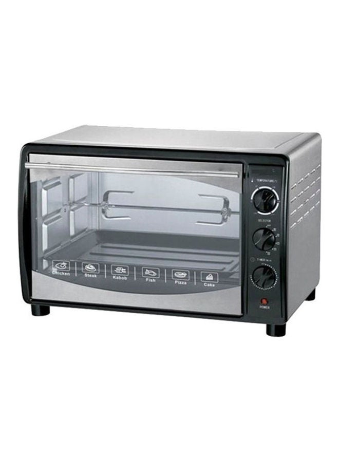 فرن كهربائي مزود بمروحة وشواية 42 L 1800 W EO-42K-2 أسود/ فضي