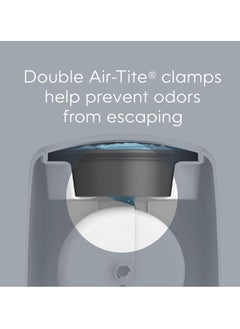 Diaper Genie Diaper Genie complete diaper pail white with antimicrobial odor control includes 1 diaper trash can 1 refill bags 1 carbon filter packaging may vary  - Image 3