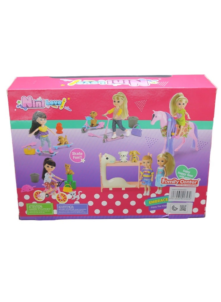 نيني دمية نيني لوف مع الحصان والاكسسوارات  31-2389952P - Image 2