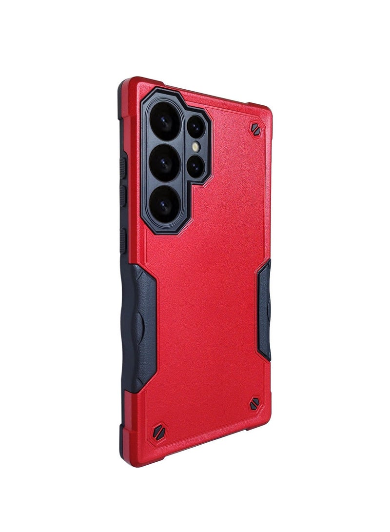 X-level Samsung Galaxy S24 Ultra Case Cover Rugged Military Support Wireless Charging Shockproof Camera Len Protection Anti-scratch Comfortable Touch Feel Hard Back Cover Phone Accessories Protector - Image 1