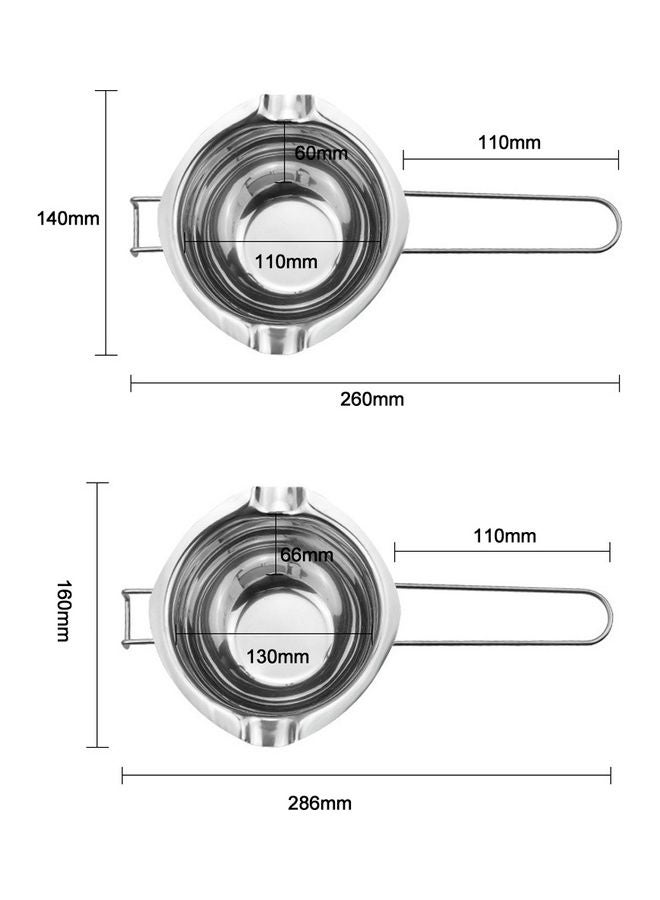 Loquat Double Boiler Chocolate Melting Pot Silver - Image 4