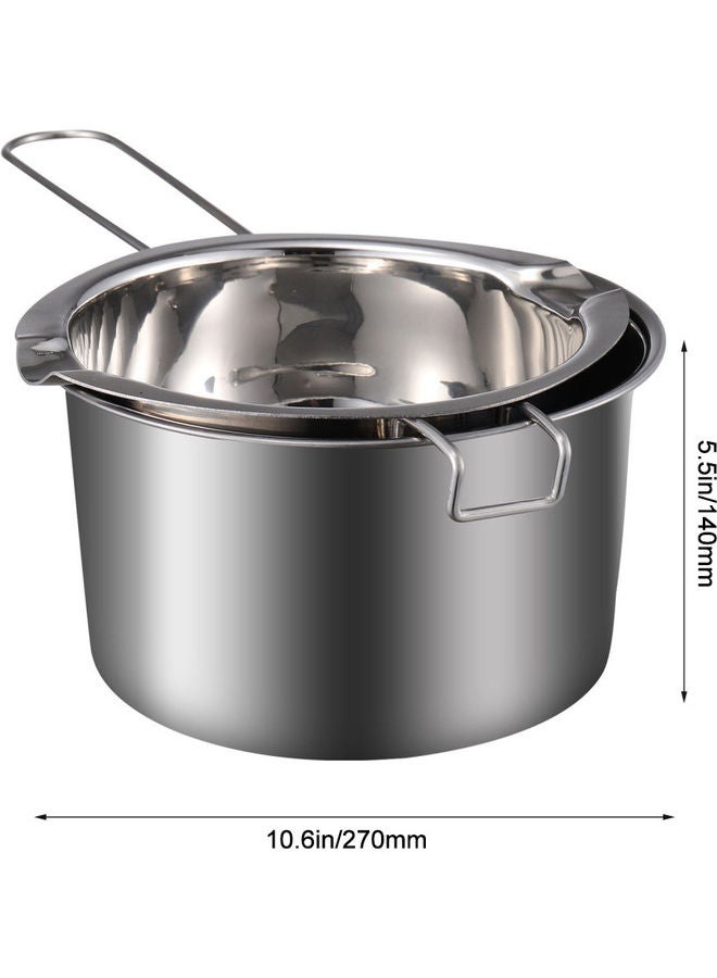 Loquat Double Boiler Chocolate Melting Pot Silver - Image 5