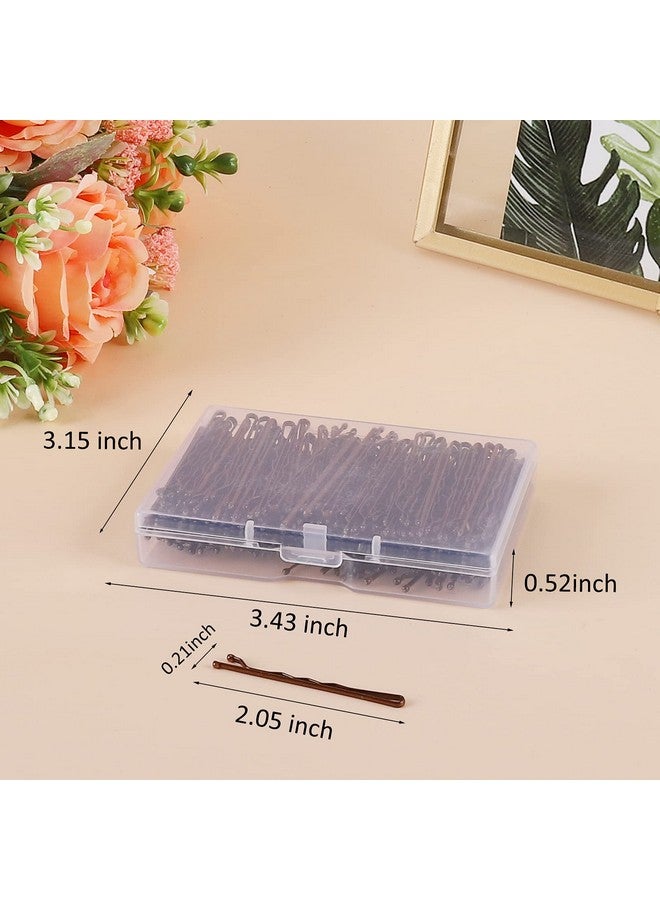 Laicky Bobby Pins 200Count Brown Hair Pins Hairpins With Box For Women Lady Girls Kids Hair Pin Invisible Wave Hairgrip Barrette Hairclip Bulk Hair Accessories (Brown2.2 Inch) - Image 2