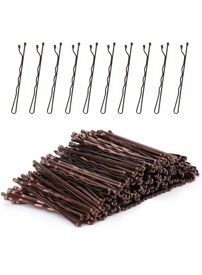 Laicky Bobby Pins 200Count Brown Hair Pins Hairpins With Box For Women Lady Girls Kids Hair Pin Invisible Wave Hairgrip Barrette Hairclip Bulk Hair Accessories (Brown2.2 Inch) - Image 1