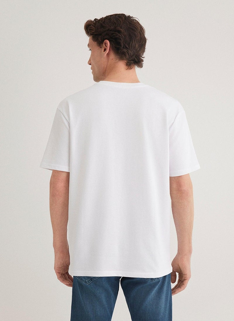 MAVI White Basic T-Shirt - Image 3