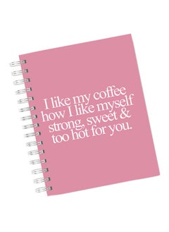 LIT I Like My Coffee Spiral Hardcover Notebook  - Image 1
