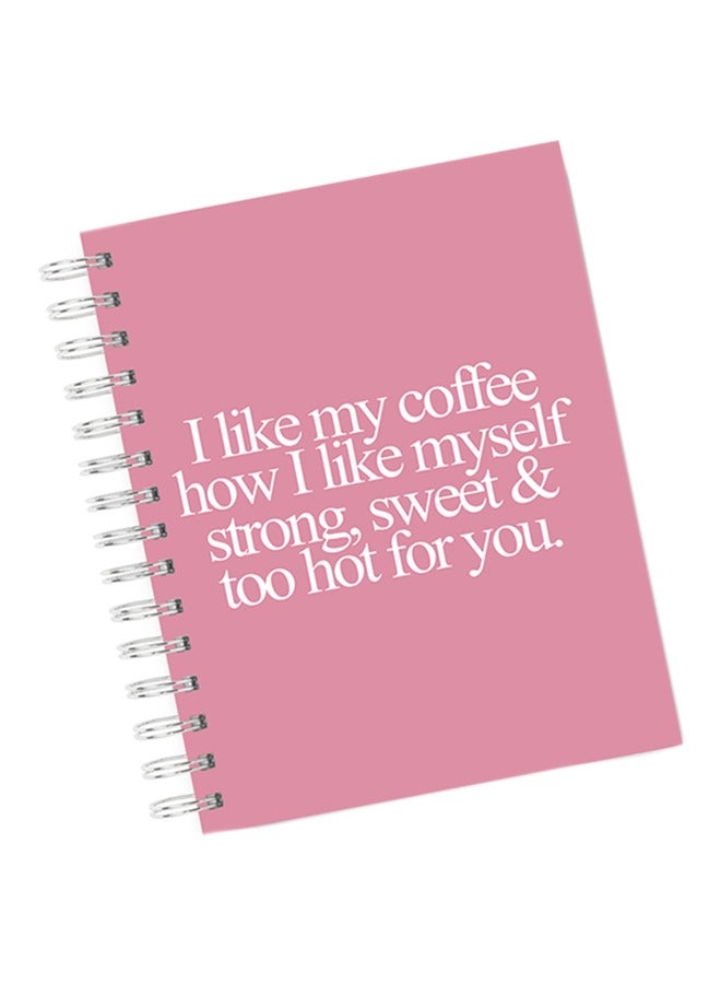 LIT I Like My Coffee Spiral Hardcover Notebook  - Image 1