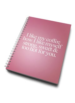 LIT I Like My Coffee Spiral Hardcover Notebook  - Image 2