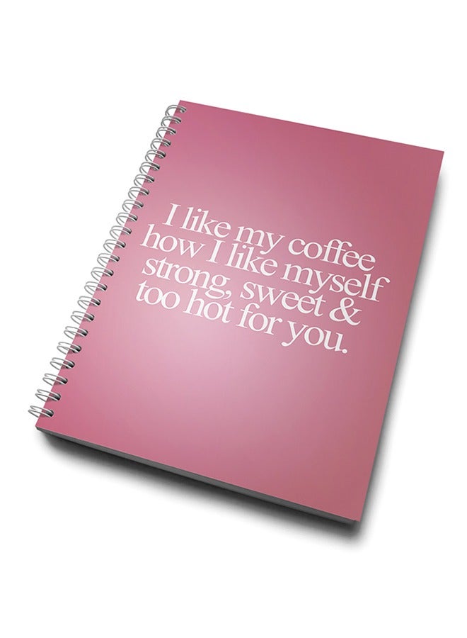 LIT I Like My Coffee Spiral Hardcover Notebook  - Image 2