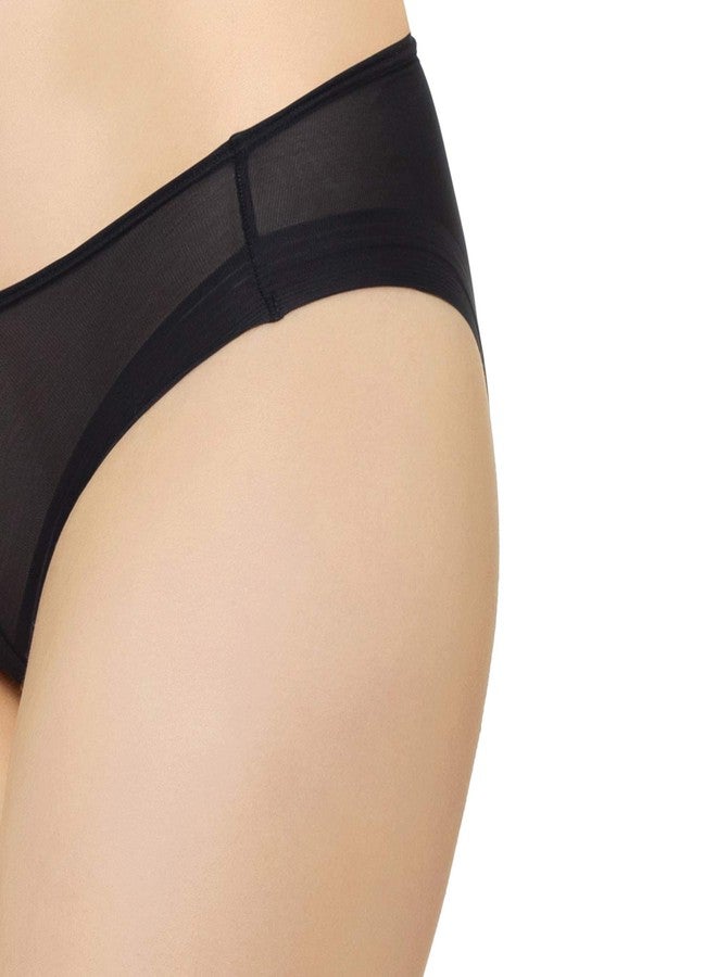 Wacoal Women’s Feel Free Sheer|Low Waist| Low Coverage|Seamless |Everyday Wear|Bikini Panty Black (L) - Image 5