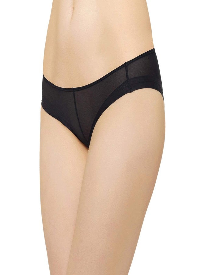 Wacoal Women’s Feel Free Sheer|Low Waist| Low Coverage|Seamless |Everyday Wear|Bikini Panty Black (L) - Image 4