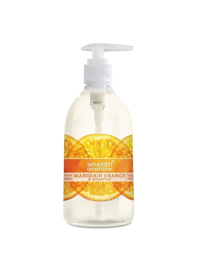 Seventh Generation Hand Wash, Mandarin Orange & Grapefruit Scent, 12oz - Image 1