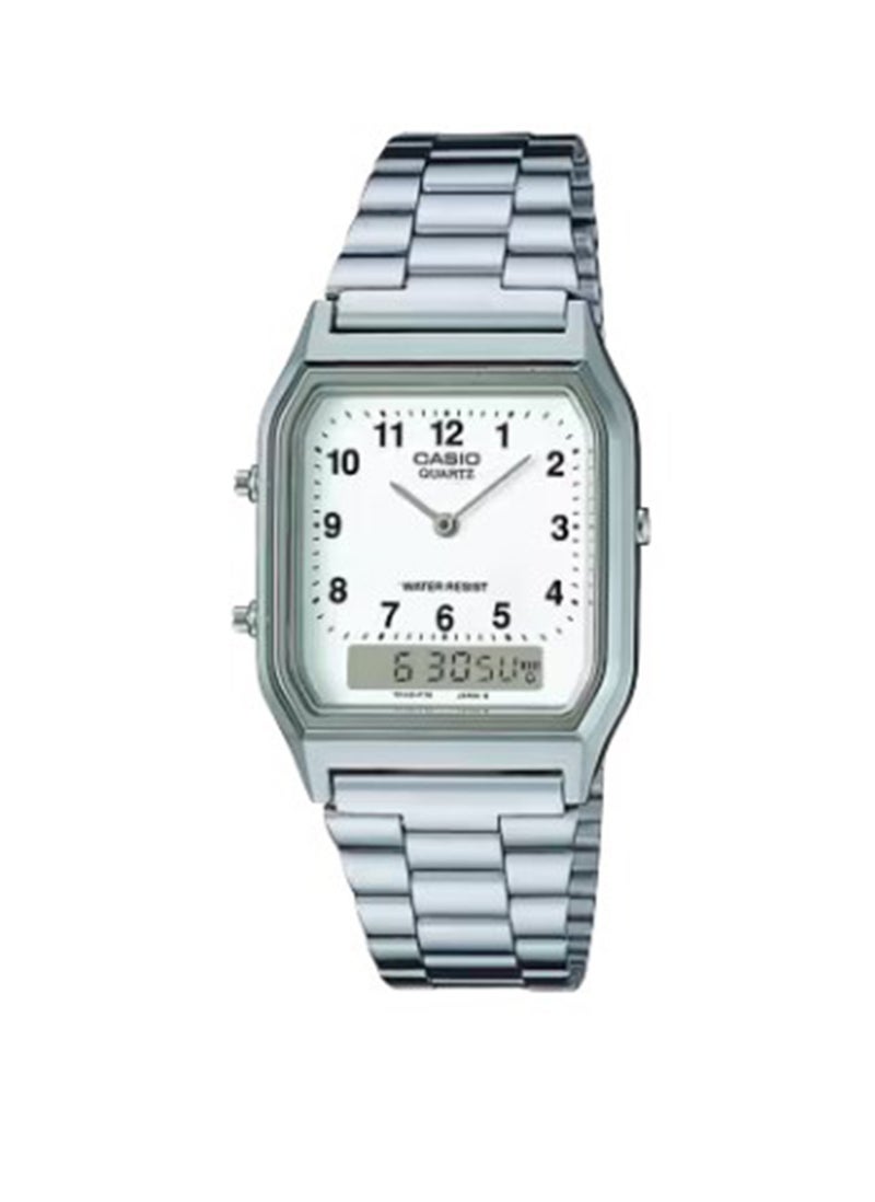 CASIO ساعة يد أنالوج-ديجيتال للنساء AQ-230A-7BMQ