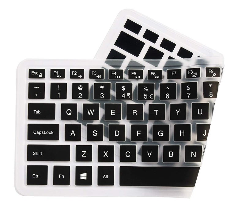 UHamn Keyboard Cover Compatible for Dell Inspiron 14 5481 5482 5485, Dell Inspiron 13 5000 7000 Series 5370 7375 7368 7378 7386, Dell Inspiron 15 5000 7000 Series i5568 7573 7569 (No Numeric Keypad)- Black - Image 3