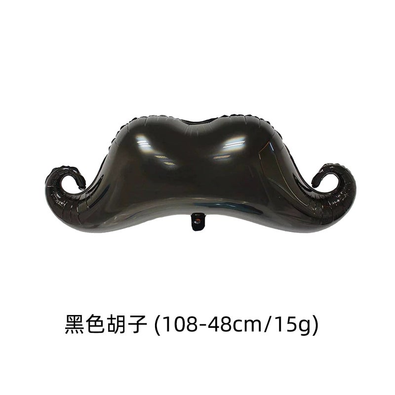 Party Decor Foil Balloons Set black beard
