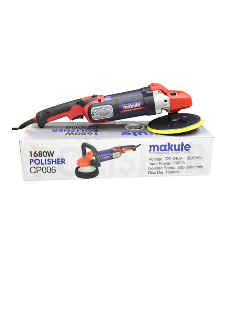 makute Dual Action Car Polisher 1680W with 5000rpm Fully-Functional sander, Polisher and Satin-Finisher (CP006) - Image 4