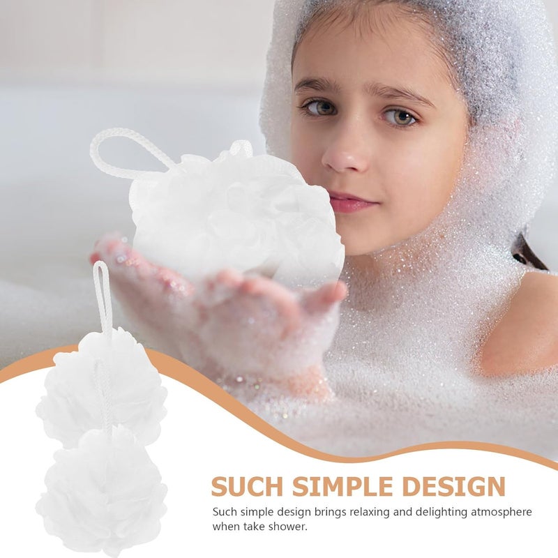 PATKAW 6pcs Wear-Resistant Bath Loofahs Compact Shower Sponges with Lanyard, Portable Bathing Balls for Daily Use and Travel Bath Accessories - Image 3
