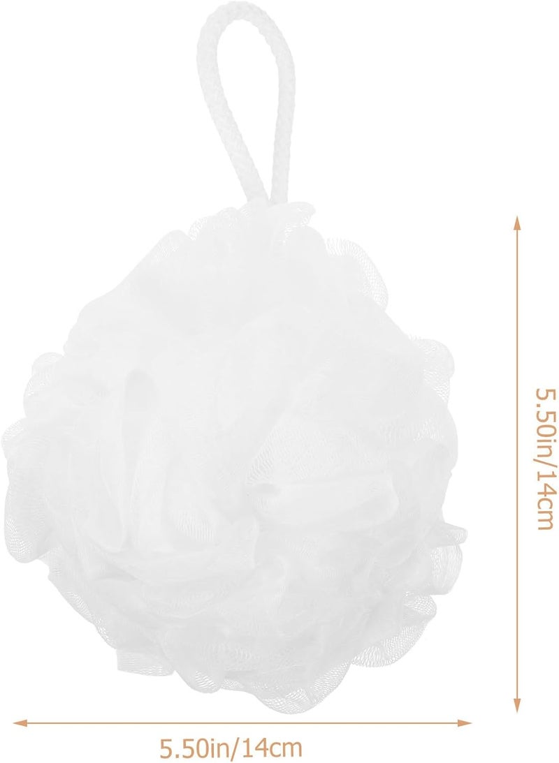 PATKAW 6pcs Wear-Resistant Bath Loofahs Compact Shower Sponges with Lanyard, Portable Bathing Balls for Daily Use and Travel Bath Accessories - Image 2