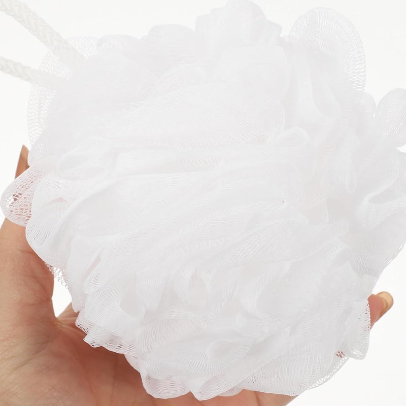 PATKAW 6pcs Wear-Resistant Bath Loofahs Compact Shower Sponges with Lanyard, Portable Bathing Balls for Daily Use and Travel Bath Accessories - Image 4