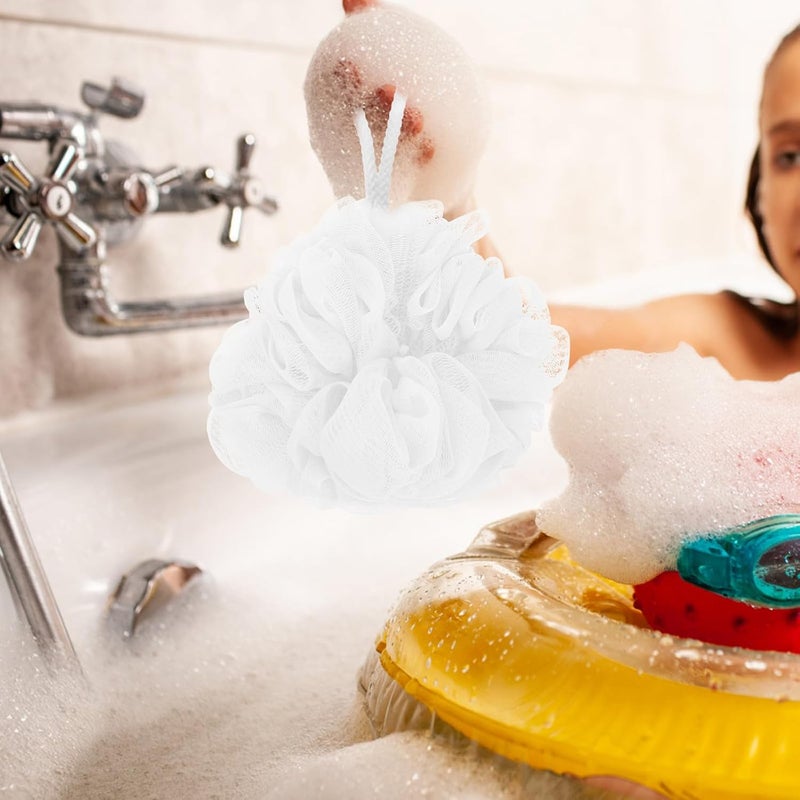 PATKAW 6pcs Wear-Resistant Bath Loofahs Compact Shower Sponges with Lanyard, Portable Bathing Balls for Daily Use and Travel Bath Accessories - Image 5