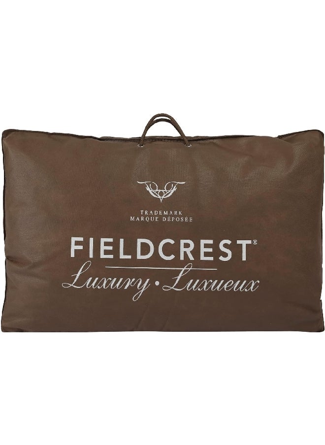 Fieldcrest - Rectangular Feather Core and Washable Cotton Queen Pillow White 50 x 75 cm FC FPQ - Image 1