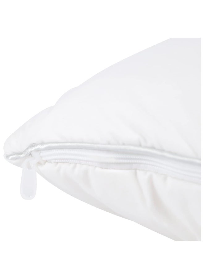 Fieldcrest - Rectangular Feather Core and Washable Cotton Queen Pillow White 50 x 75 cm FC FPQ - Image 1
