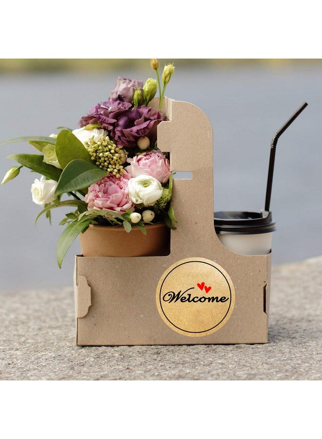 Besttile Kraft Welcome Stickerswedding Party Favor Bag Labels Invitation Card Envelope Seals For Bridal Shower Birthday Party2 Inch 160 Pcs Per Pack - Image 4