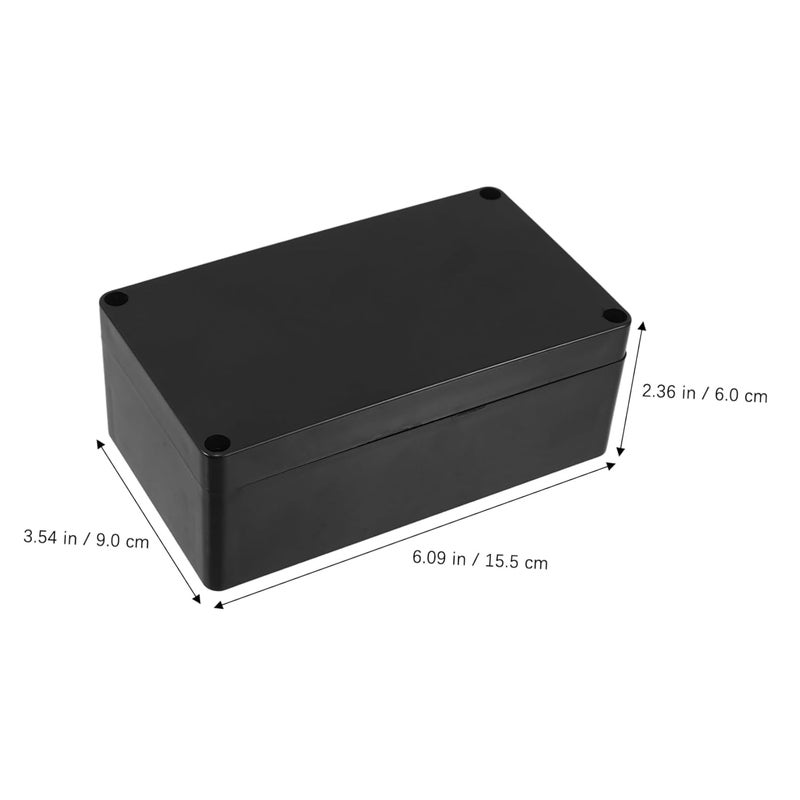 2 قطعة صندوق تقاطع كهربائي مقاوم للماء للاستخدام الخارجي علبة من مادة ABS مقاس 4x3x2 بوصة - Image 3