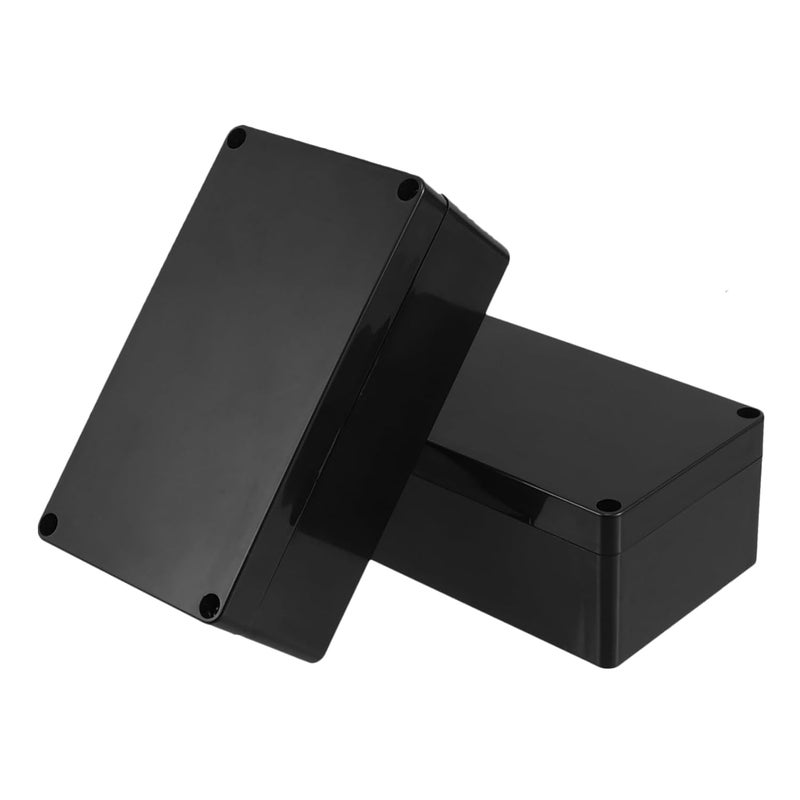 2 قطعة صندوق تقاطع كهربائي مقاوم للماء للاستخدام الخارجي علبة من مادة ABS مقاس 4x3x2 بوصة - Image 2