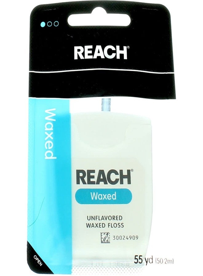 REACH Unflavored Waxed Dental Floss, 55 yds (Pack of 2) - Image 2
